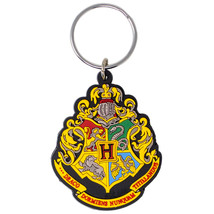 Harry Potter Hogwarts Logo Keychain Yellow - £8.57 GBP