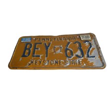 Vintage Pennsylvania PA License Plate Collectible BEY-632 1999-2000 - $11.99