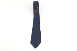 Vintage 30s 40s Rockabilly Silk Geometric 5 Fold Neck Tie Dress Tie Wedd... - £23.31 GBP