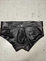 Men&#39;s lambskin Leather Briefs Real Soft Leather Jockstrap Thong Underwear - £63.30 GBP+