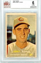 1957 Topps Jerry Lynch #358 BVG Beckett 6 P1245 - $11.63