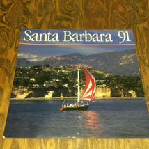 Vintage Santa Barbara calendar 1991 wall hanging calendar with landmark ... - $19.75