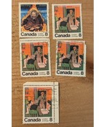CANADA Stamp #695-696 1976 8¢ ,Canadian Authors Used  Sam McGee. Le Surv... - $25.47 MXN