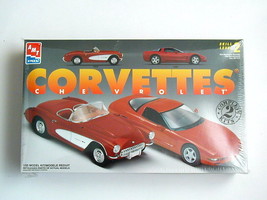  FACTORY SEALED Chevrolet Corvettes by AMT/Ertl #8325 1957 and1997 Corve... - $39.99