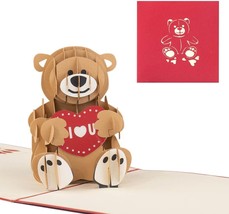 3D Pop Up Valentine&#39;s Day Mother&#39;s Day, Birthday Greeting Gift Card Postcard - £9.48 GBP