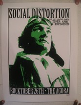 Social Distortion Early Flight Screen Print Poster Era Pilot Agora Rockt... - $179.29