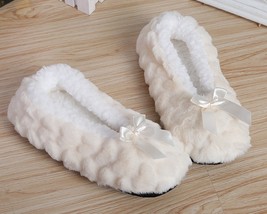 New Cute Indoor Home Slippers Warm Soft Plush Slippers Non-slip Indoor Slippers  - £13.22 GBP
