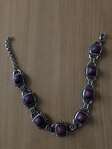 Vintage necklace choker necklace metal chain signed Chameleon - €42,64 EUR