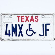  United States Texas Base Disabled License Plate 4MX JF - £13.17 GBP