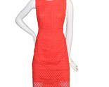 Lands End Women Size 8 Petite Sleeveless Cotton Eyelet Dress, Tangerine ... - $36.99