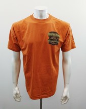 Tomahawk 2013 Fall Ride Wisconsin Graphic T Shirt Medium Orange Cotton Tee - £7.88 GBP