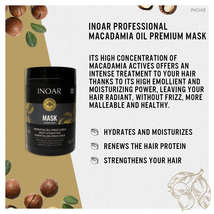 Inoar Macadamia Oil Premium Moisturizing Mask, 32 fl oz image 4