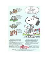 Knotts Berry Farm Print Advertisement Vintage 1984 80s Theme Park LA Oly... - $18.67