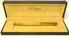 Vintage Pen S.T. Dupont Orfevres A Paris Ballpoint  Blue Ink  w Case ZC2-24 - £254.78 GBP