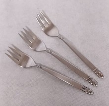 International Silver Norse Salad Forks 3 Stainless Steel 7.125" Deluxe - £10.37 GBP