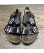 Birkenstock Arizona Brown Leather Sandals Woman&#39;s Size 40 KG JD - $47.67 CAD