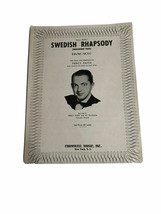 1953 Cromwell Music Inc New York Percy Faith&#39;s Swedish Rhapsody Piano Solo - £6.80 GBP
