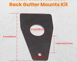 UNIVERSAL GUTTER ROOF RACK MOUNT WELD ON XJ ROOFRACK GUTTER MOUNT FULLWIDTH - $98.89