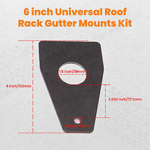Universal Gutter Roof Rack Mount Weld On Xj Roofrack Gutter Mount Fullwidth - £79.03 GBP