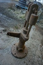 Antique Vintage Old Pump Rusty Industrial Art Steampunk Decor Hit Miss - £73.34 GBP