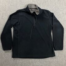 Uniqlo 1/4 Zip Pullover Adults Extra Large Black Micro Fleece Mock Neck ... - $437.76 MXN