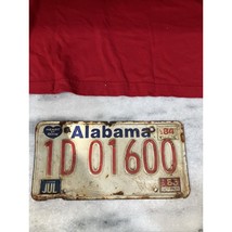 Vintage 1980&#39;s Alabama &quot;Heart of Dixie&quot; License Plate 1D 01600 Expired - $9.48 CAD