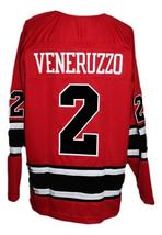 Any Name Number Los Angeles Sharks Retro Hockey Jersey Red Veneruzzo Any Size image 5