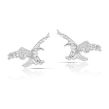 Majestic and Powerful Soaring Eagle Sterling Silver Stud Earrings - £12.35 GBP