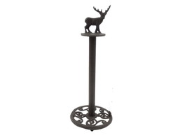 Cast Iron Moose Bathroom Extra Toilet Paper Stand 16&quot;&quot; - £50.01 GBP