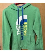 The North Face Women’s Pullover Hoodie Large Bright Green Inverted Logo New - $456.10 MXN