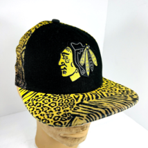 NHL Chicago Blackhawks Trucker Hat Cap Indian Animal Print New Era 9Fifty Hockey - £40.17 GBP