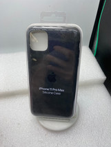 Genuine Apple iPhone 11 Pro Max Silicone Case Black - £2.26 GBP