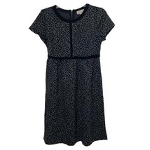 Loft Black Grey Animal Print Dress Womens  Maternity 4 NEW Career - £18.09 GBP