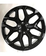 Chevy 22&quot; Gloss Black Snowflake Wheels For 2000-2025 Silverado Tahoe Sub... - $18,087.69 MXN