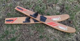 Waterskis Avanti Western Wood Omega 1 Wooden Vintage USA Water Ski Pair - $186.99