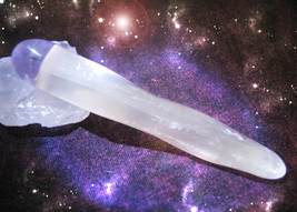 HAUNTED AMETHYST SELENITE WAND ENERGY MASTER HIGH MAGICK 7 SCHOLARS CASSIA4 - £219.46 GBP