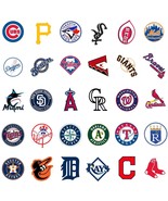 2 Random MLB Teams Logo Decals Pack Vinyl Baseball Stickers Set Laptop T... - $2.99