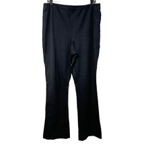 J. Jill Womens Solid Black Pull On Ponte Barely Boot Cut Pants Size XL TALL - $31.68