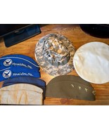 Vintage Military Hats Veteran &amp; Enlisted Camo USAF Blue Wool Uniform Lot... - $24.75