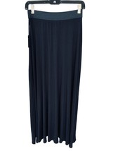 Eci New York Ladies Long Solid Black Stretchy Elastic Waist Flared Skirt Nwt S - £18.46 GBP