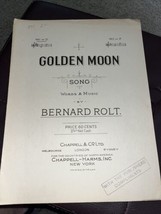 Golden Moon Sheet Music By Rolt 1923 - £4.73 GBP