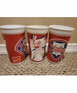 Philadelphia Phillies MLB Set of 3 1990s 7   Souvenir Cups Enjoy Coke Cl... - €10,43 EUR