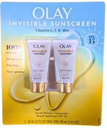 Olay Invisible Sunscreen SPF 35 + Primer 2 x 1.7 Fl Oz - $951.39 MXN