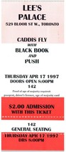 Vintage Caddis Fly Black Book w/ Push Ticket Stub April 17 1997 Toronto - $39.58