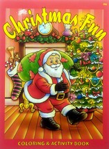 (unused) Christmas Fun Coloring &amp; Activity Book / 2002 Paradise Press - £0.90 GBP