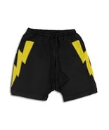 The Rad Black Kids Cotton Lightning Bolt Jump Higher Shorts in Black-XL - €42,81 EUR