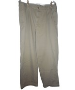 Beige Chino Style  Casual Pants Sz 38 100% cotton pleated front - $27.98