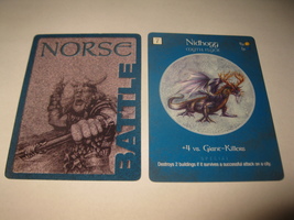 2003 Age of Mythology Board Game Piece: Norse Battle Card: Nidhogg - $1.00
