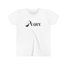 Bella &amp; Canvas Short Sleeve Youth Tee &quot;Peace&quot; black graphic - $28.58+