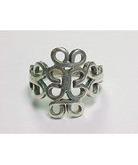 Vintage MEXICAN Artisan RING in Sterling Silver - Size 6 1/2 - £40.21 GBP